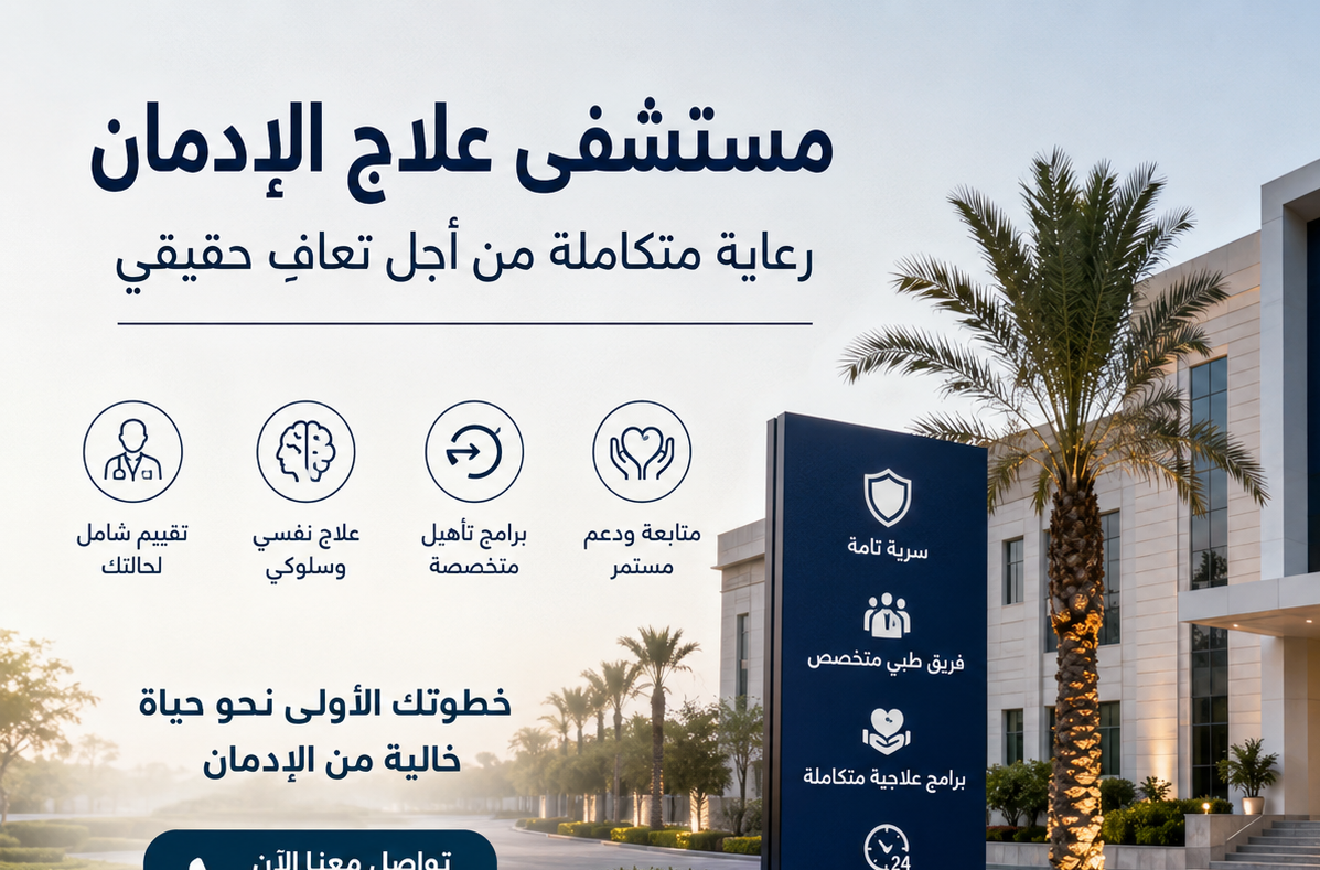 مستشفى علاج الإدمان في مصر: معايير الاختيار ومراحل التعافي