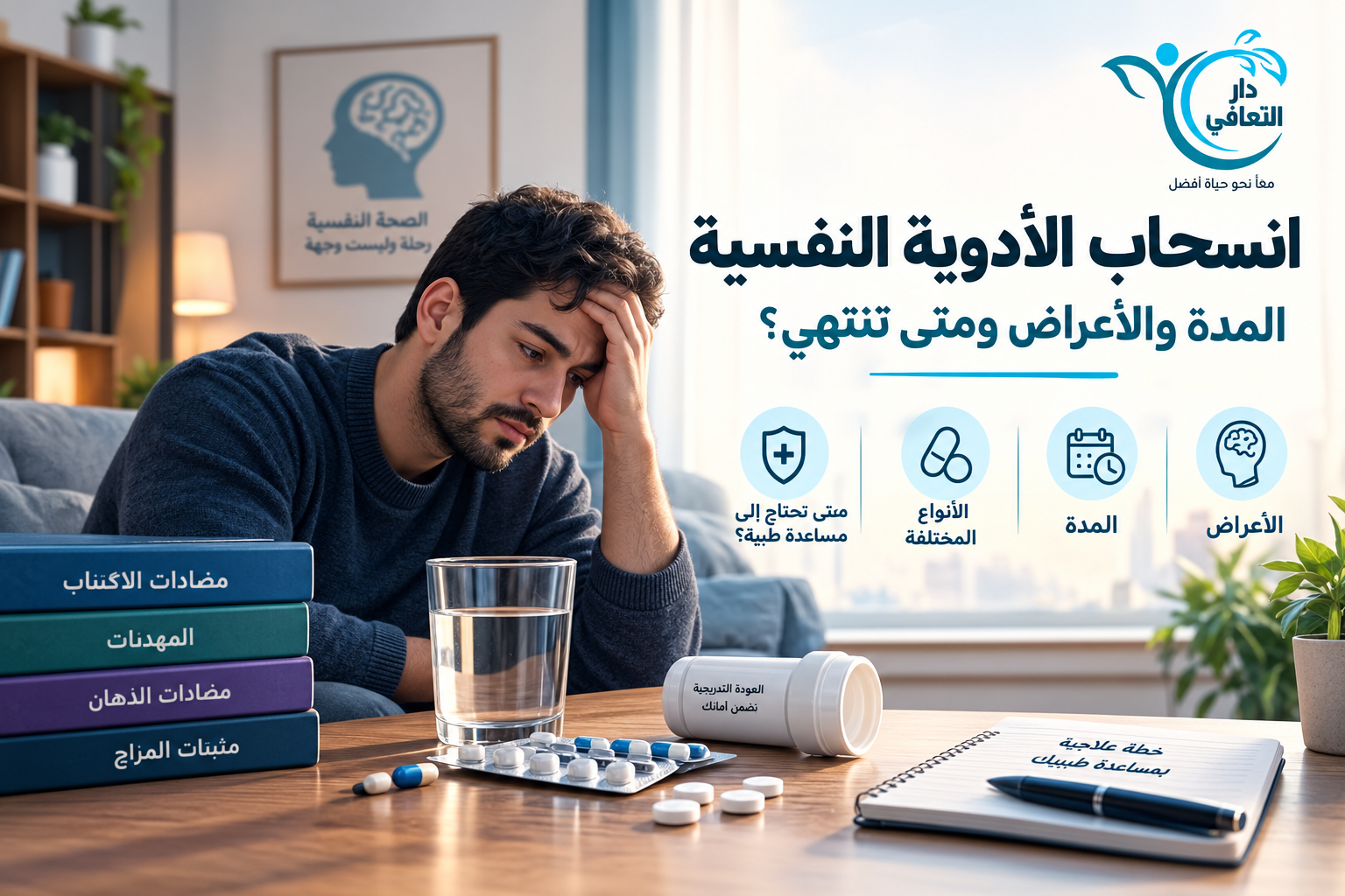 انسحاب الأدوية النفسية | المدة والأعراض ومتى تنتهي؟